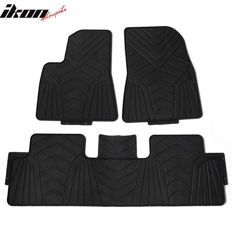 2017-2023 Tesla Model 3 Heavy Duty Latex Floor Mats 3PC Set