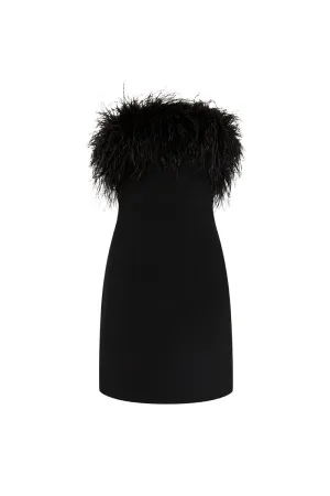 After Hours Feather Mini Dress