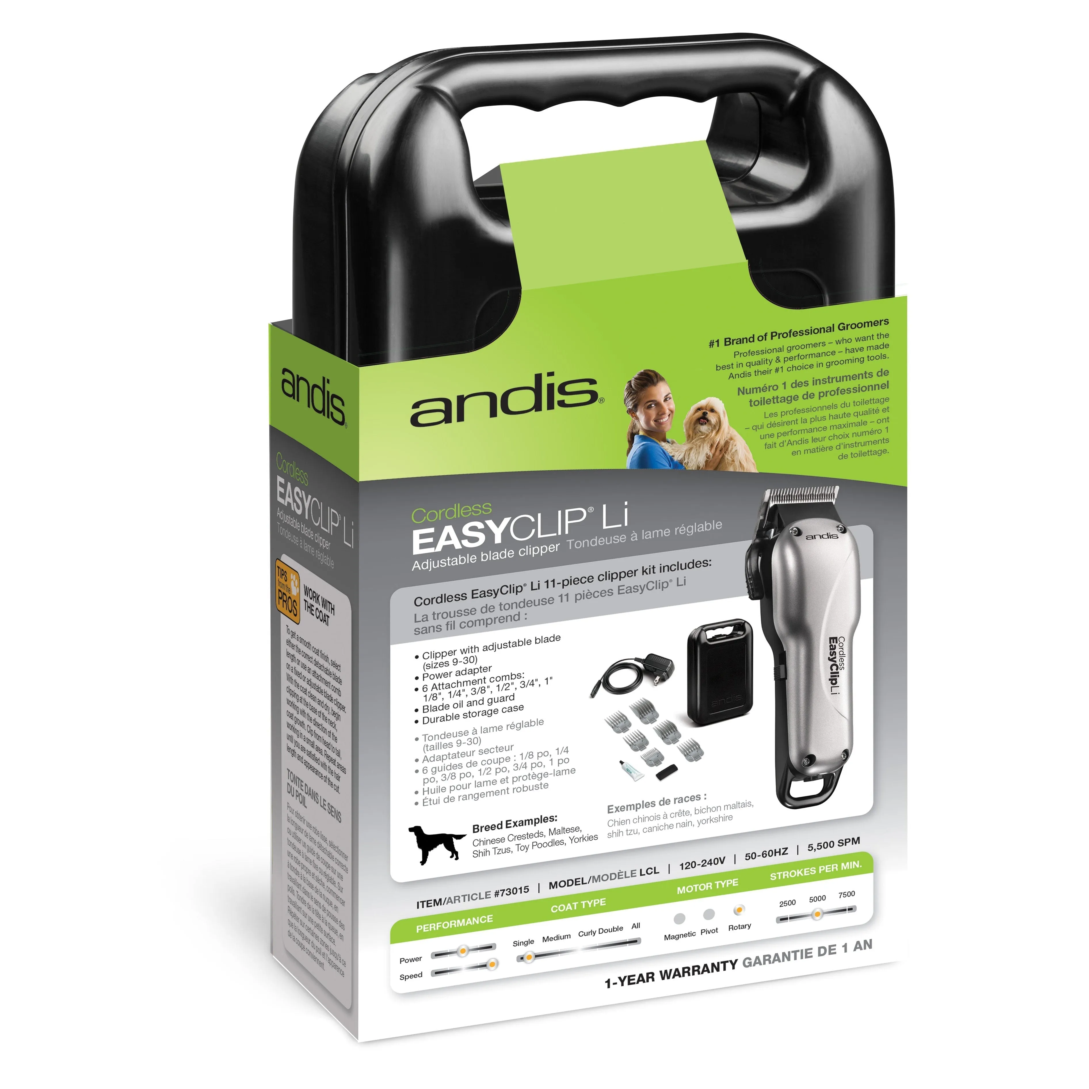 Andis Cordless Easy Clip Li Dog Clipper