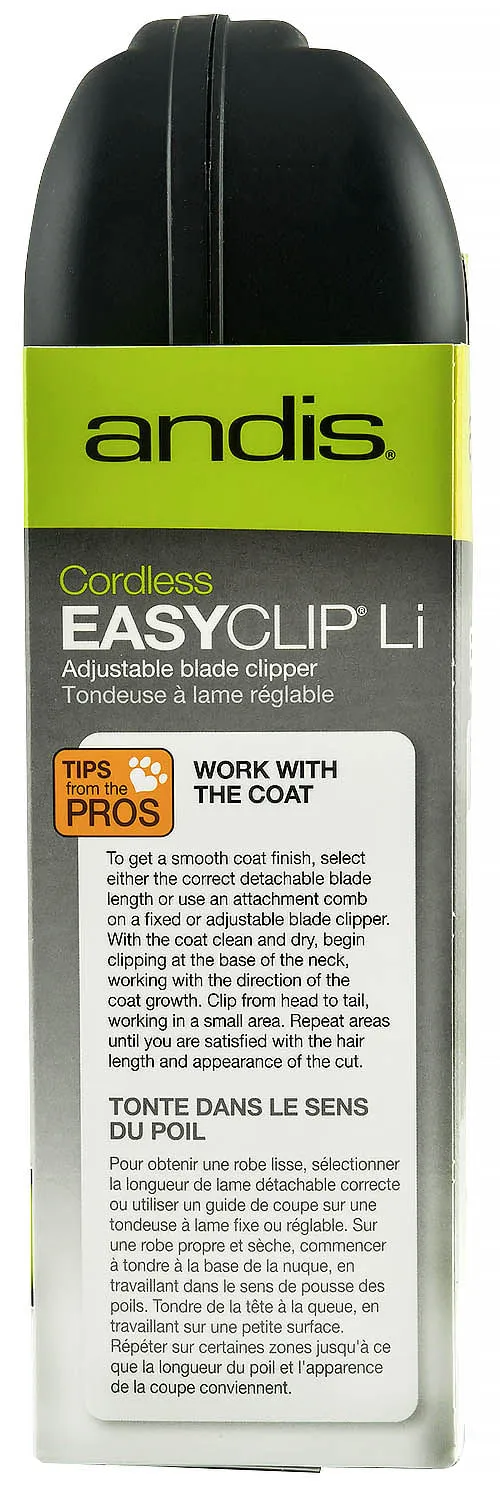 Andis EasyClip Li Cord/Cordless 11-piece Clipper Kit