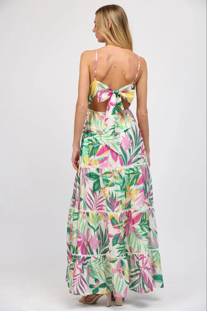 BACK TIE MAXI DRESS