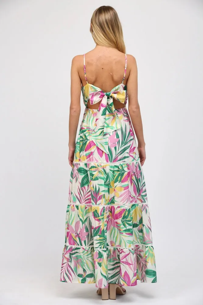 BACK TIE MAXI DRESS