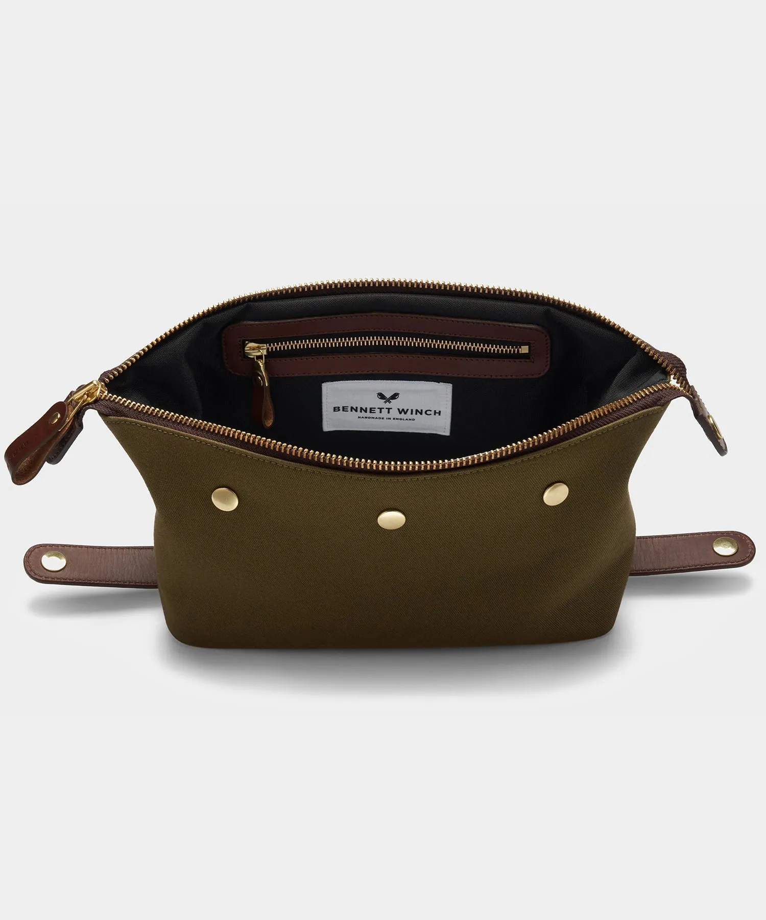 Bennett Winch Canvas Washbag in Olive