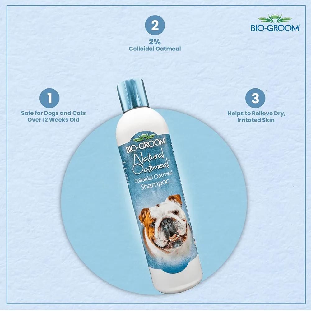 Bio Groom Natural Oatmeal Colloidal Soothing Shampoo for Dogs and Cats