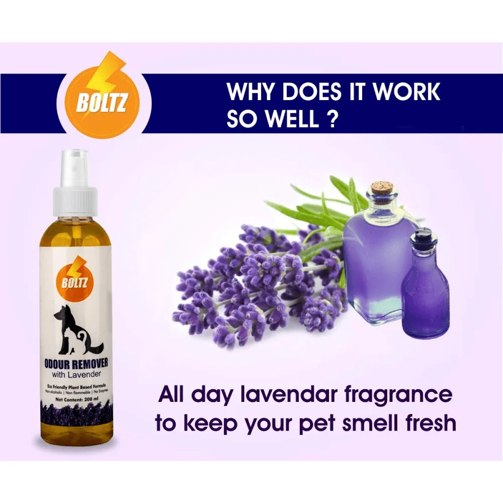 Boltz Odour and Urine Smell Remover with Lavender for Dogs and Cats