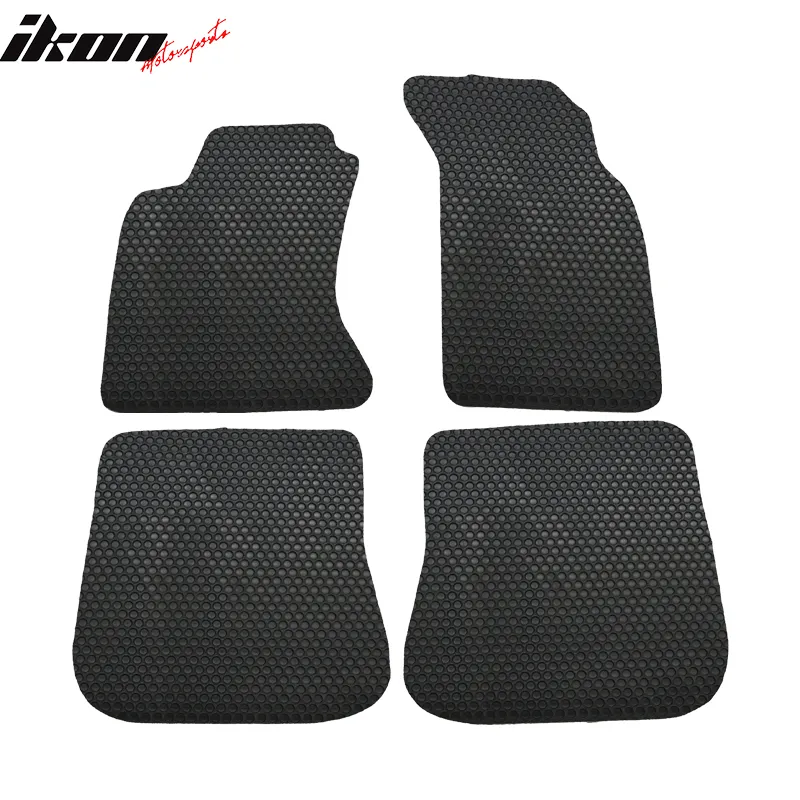 Car Floor Mat for 1996-2001 Audi A4 4Dr Black Carpet Latex 4PC