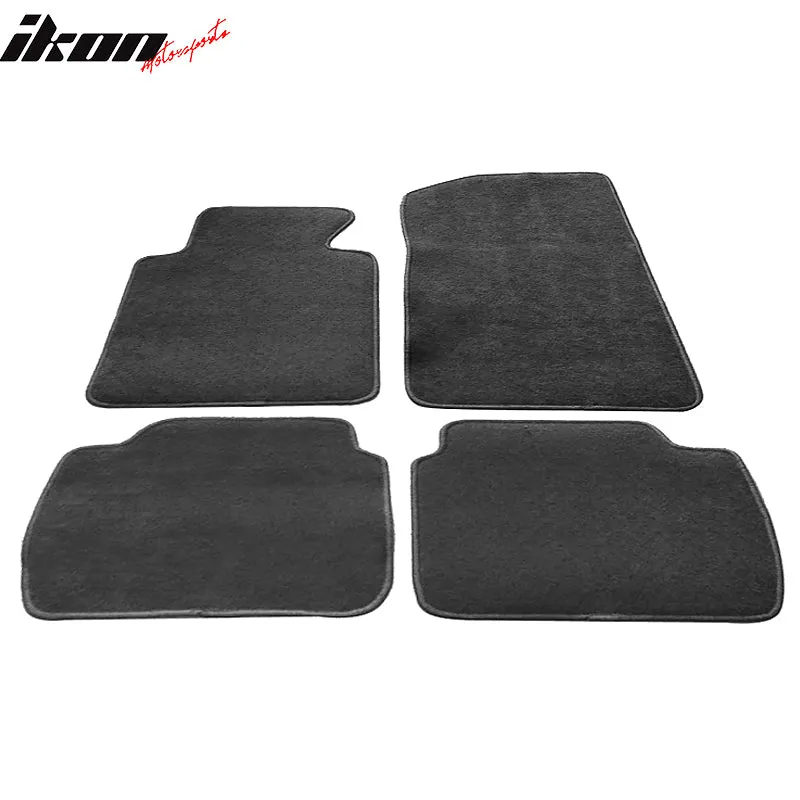 Car Floor Mat for 1999-2005 BMW E46 3 Series 2001-06 M3 Gray 4PC Nylon