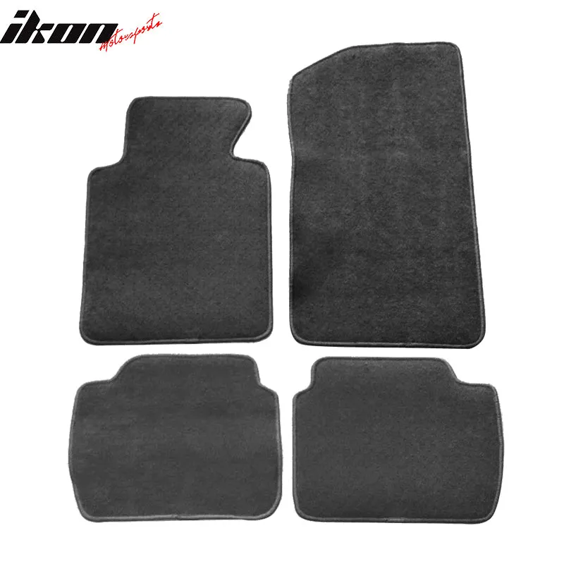 Car Floor Mat for 1999-2005 BMW E46 3 Series 2001-06 M3 Gray 4PC Nylon