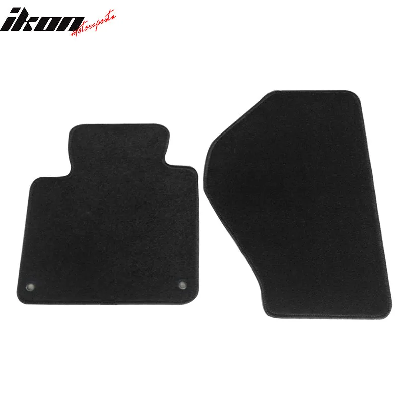 Car Floor Mat for 2000-2008 Honda S2000 Black Carpet 2PC Nylon