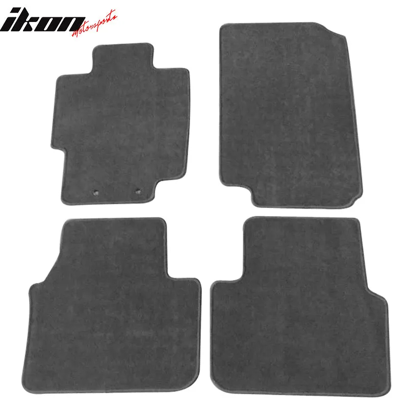 Car Floor Mat for 2004-2008 Acura TL Gray Carpet 4PC Nylon