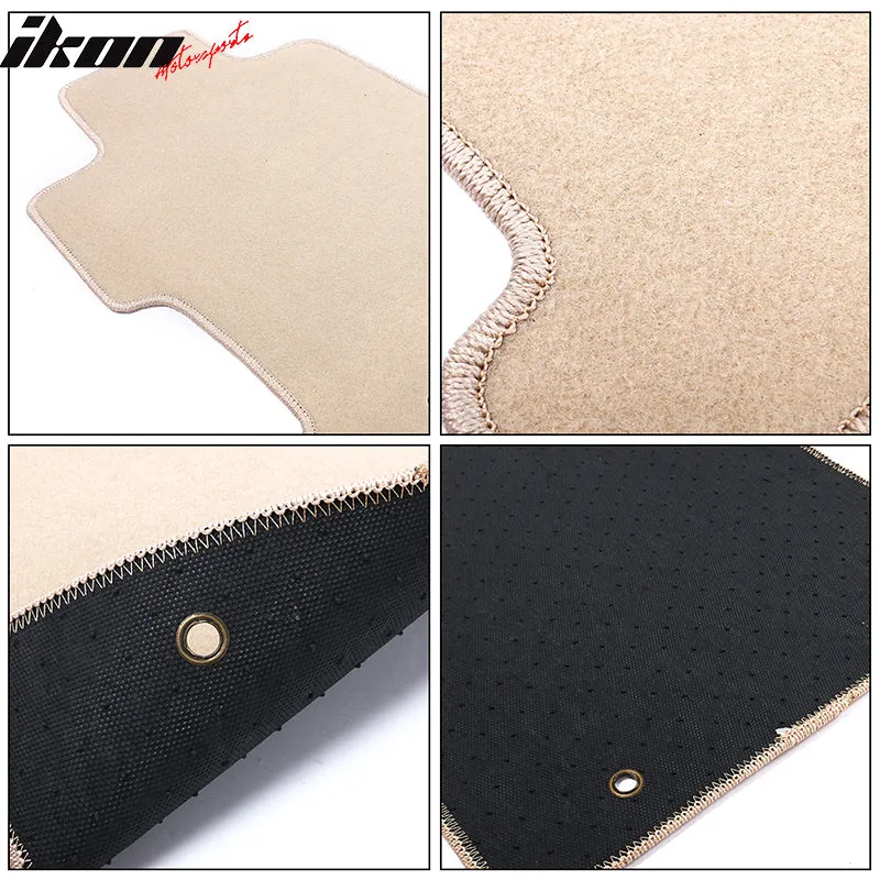 Car Floor Mat for 2006-2011 BMW E90 3 Series Beige Carpet 4PC Nylon