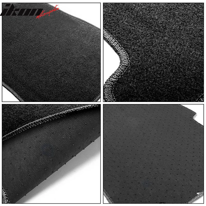 Car Floor Mat for 2007-2013 Acura MDX Black Front Rear  Nylon 3 PCS