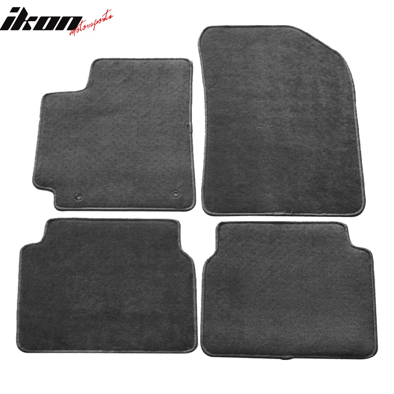 Car Floor Mat for 2009-2013 Toyota Corolla Gray Carpet 4PC Nylon