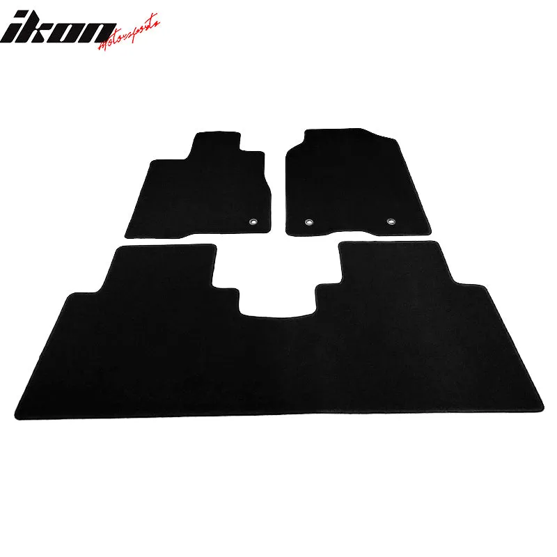 Car Floor Mat for 2013-2018 Acura RDX Black Car Front Rear  Nylon 3PCS