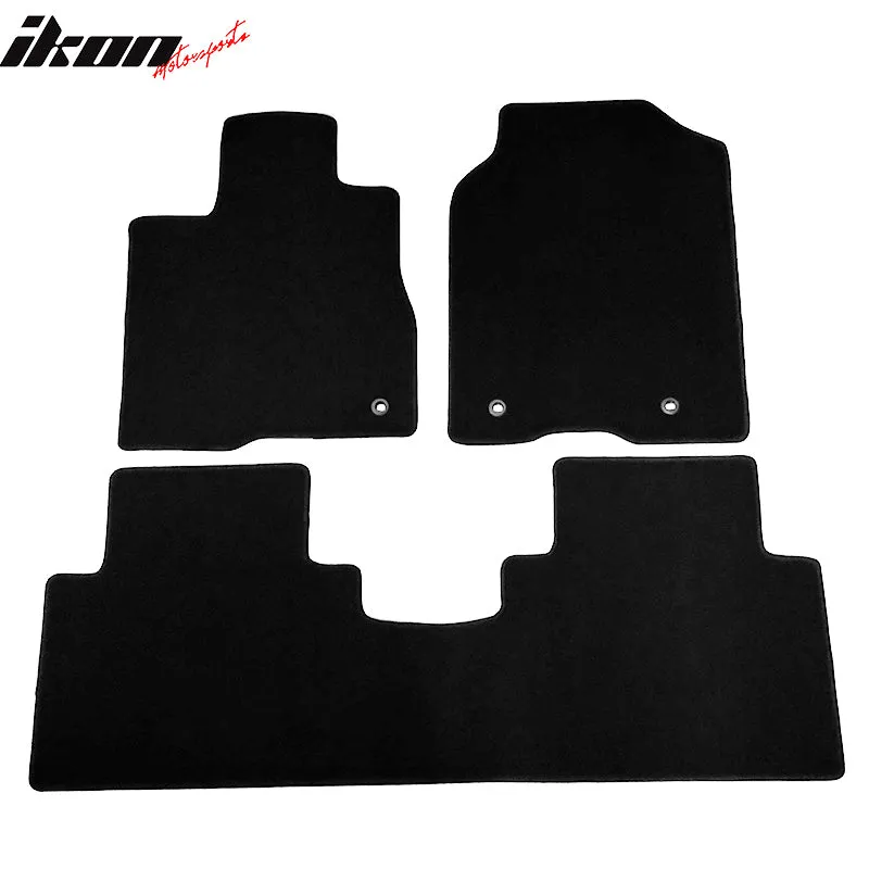 Car Floor Mat for 2013-2018 Acura RDX Black Car Front Rear  Nylon 3PCS