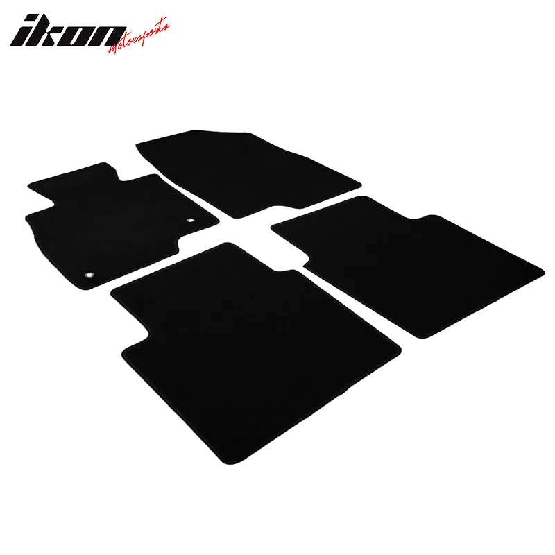 Car Floor Mat for 2014-2021 Mazda 6 Black Front Rear  Nylon 4 PCS