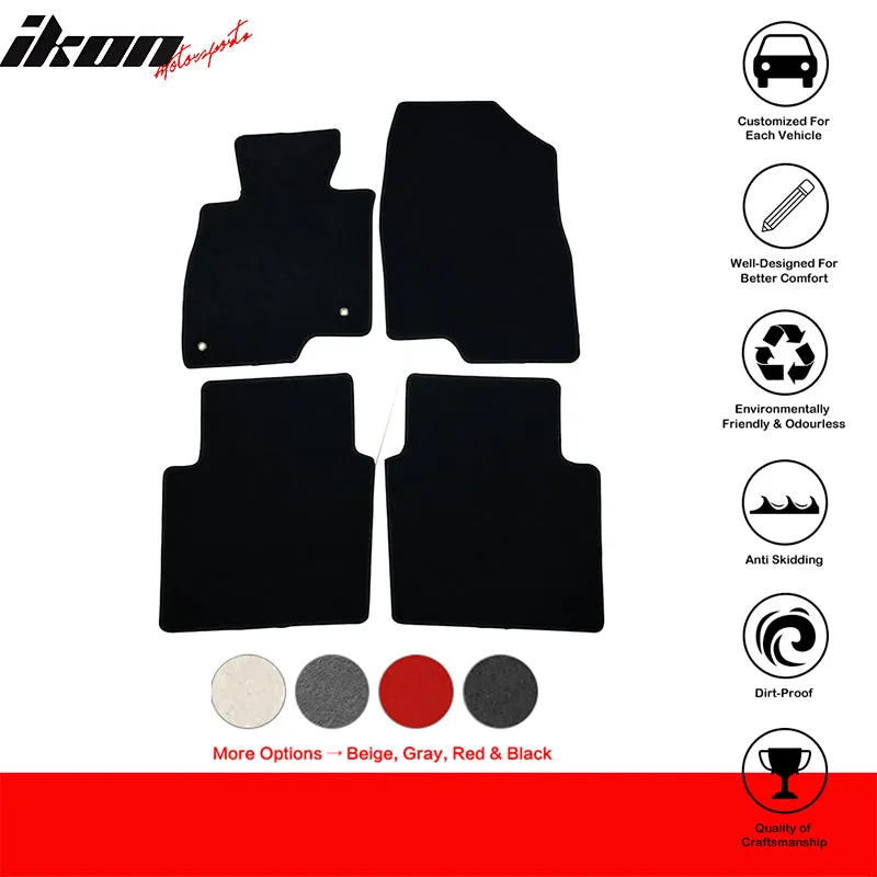 Car Floor Mat for 2014-2021 Mazda 6 Black Front Rear  Nylon 4 PCS