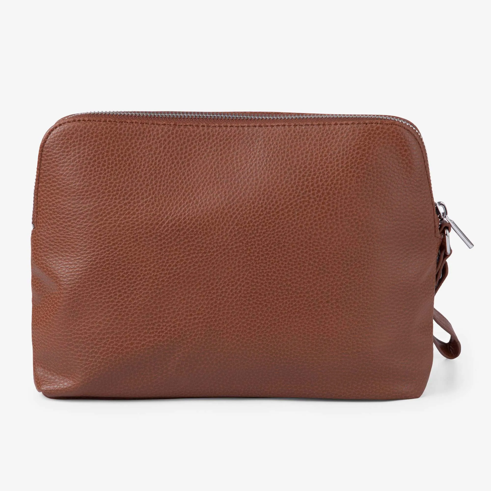 Changing Pouch/ Nappy Clutch - Pebbled Tan