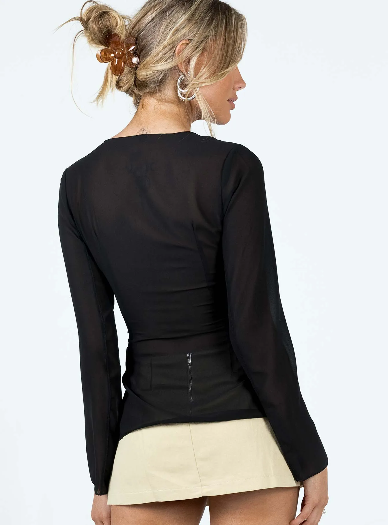 Chosen Long Sleeve Top Black