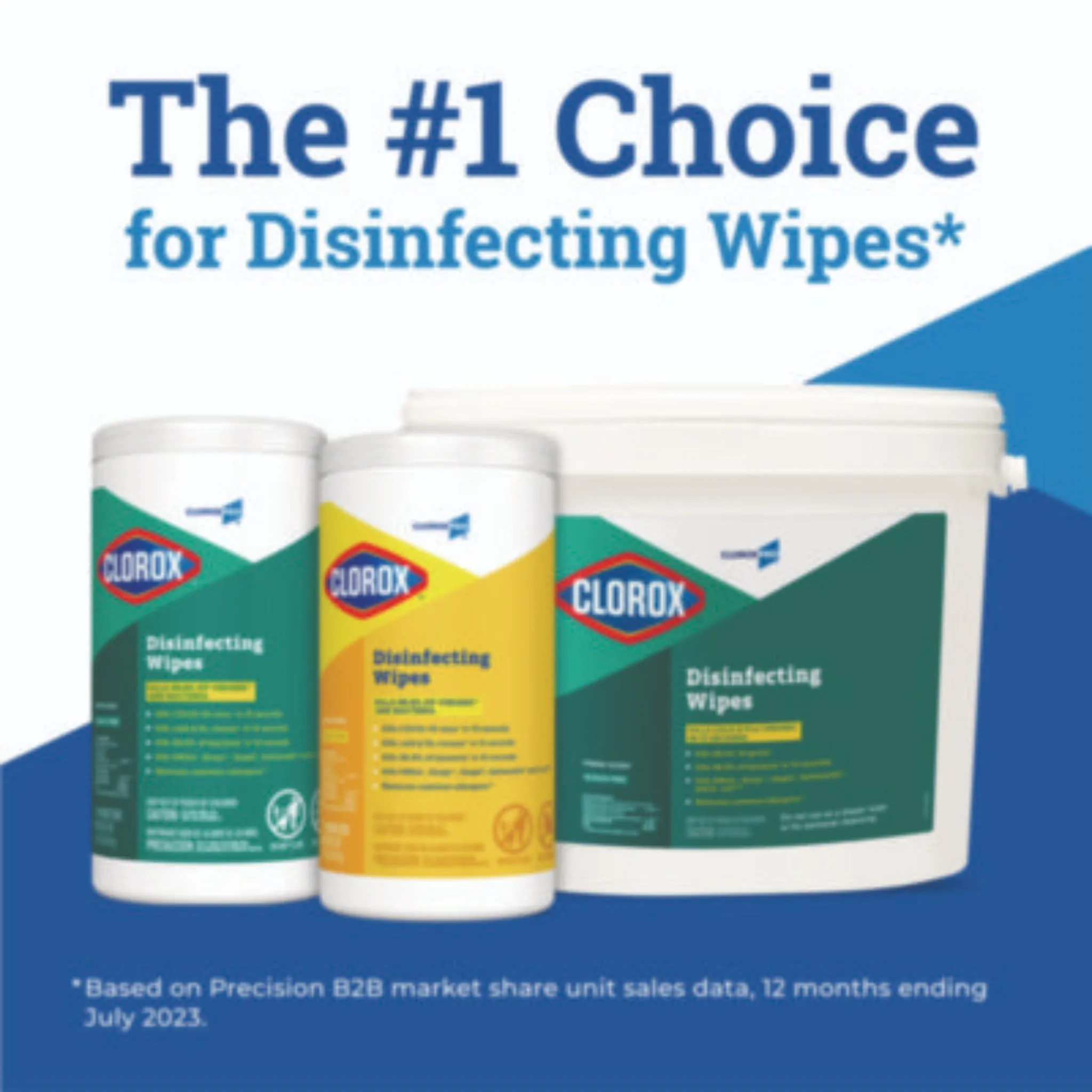 CLOROX SALES CO. CLO15948CT Disinfecting Wipes, 1-Ply, 7 x 8, Lemon Fresh, White, Canister of 75, Carton of 6 Canisters