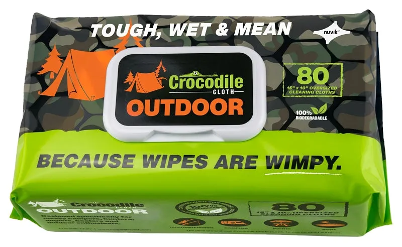 Crocodile Cloth Consumer 6610 Outdoor Cleaning Cloth, 15 in L, 10 in W :PK80: QUANTITY: 8