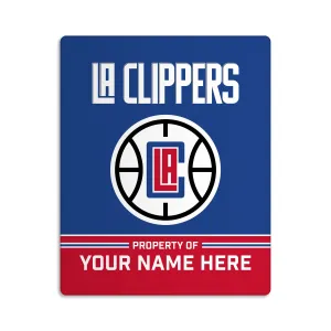 Custom Los Angeles Clippers "Property of" Door Sign - 8"x10"