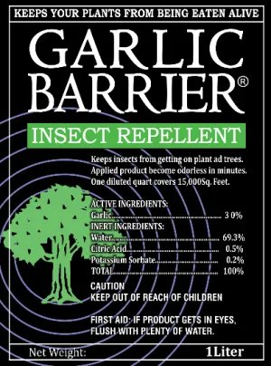 Garlic Barrier Insect Repellent | Natural and Organic Pest Control