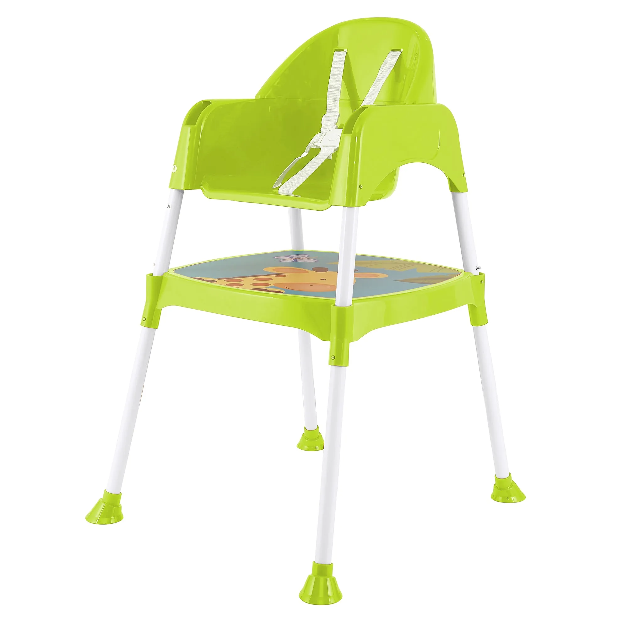 Giraffe Lime Green High Dining Chair