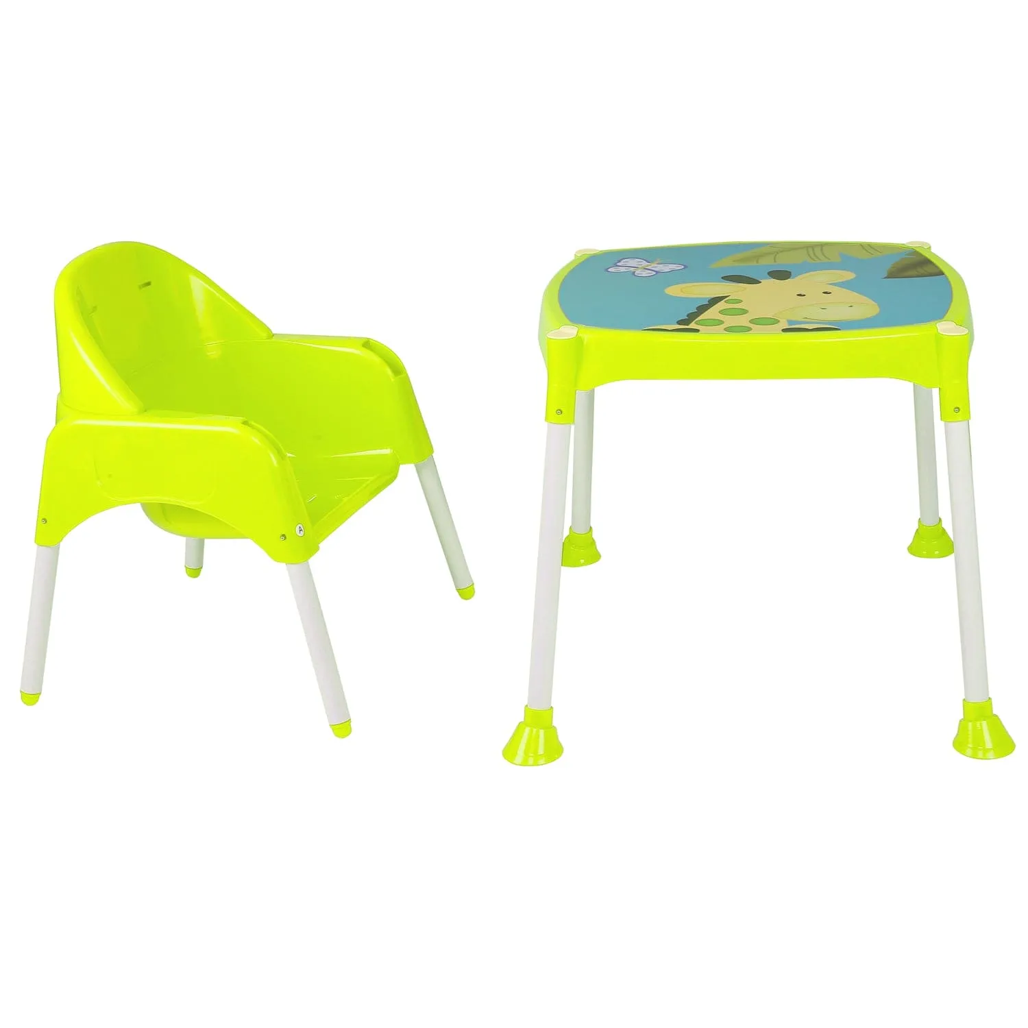 Giraffe Lime Green High Dining Chair