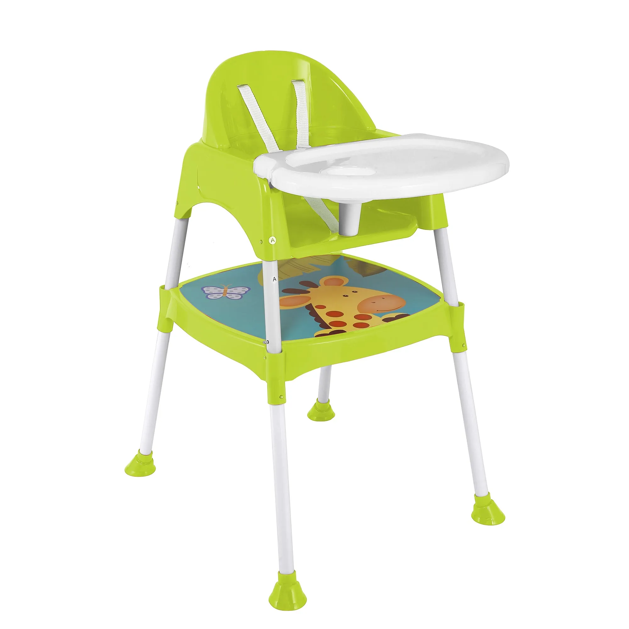 Giraffe Lime Green High Dining Chair