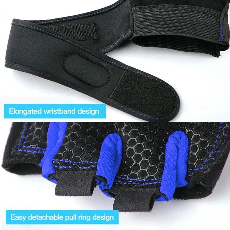 Gym Gloves for Men and Women: Fitness Weight Lifting Wristband Gloves for Bodybuilding, Training, and Cycling