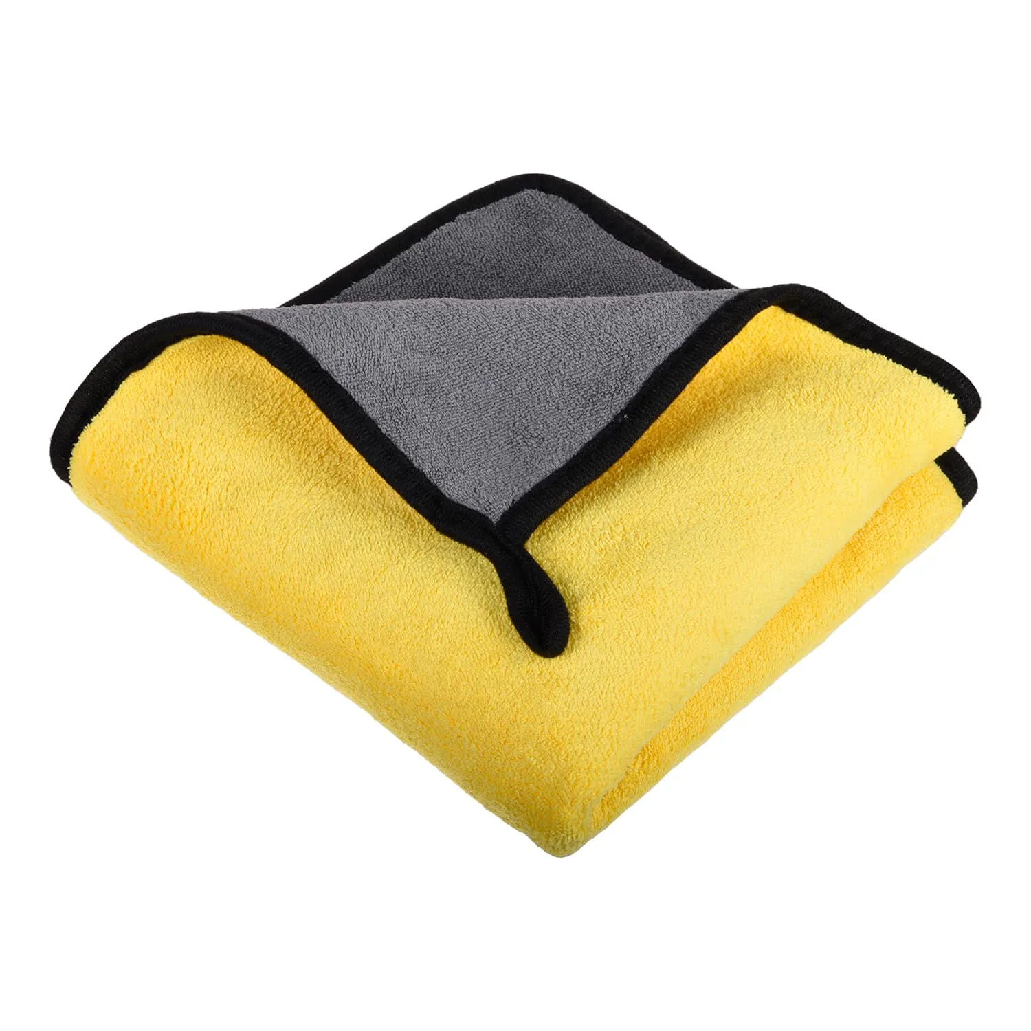 Heart Home Cleaning Towel | Reusable Cleaning Cloths for Kitchen | Duster Towel for Home Cleaning | 400 GSM Cleaning Cloth Towel with Hanging Loop | 40x60 | Pack of 4 | Yellow