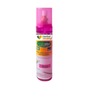 Herbal Strategi – NatureSpray Rose|Room Freshener |Rose Aromatic Fragrance | Disinfectant | Completely Herbal |Eco-friendly & Biodegradable| Made With Natural Essential Oils| Irritant-Free, Chemical-Free |Baby-Safe, Skin-Safe, Pet-Safe |250mL