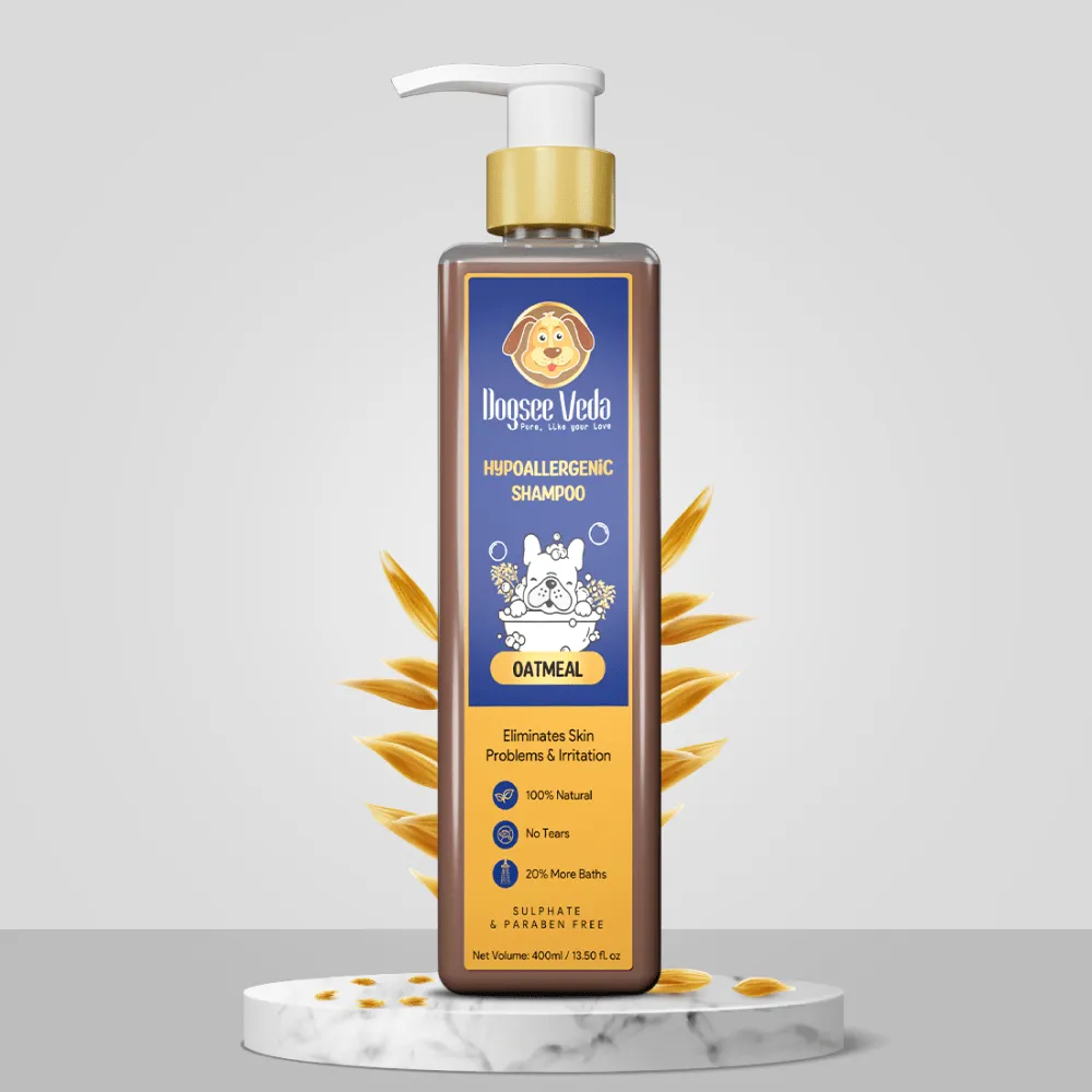 Hypoallergenic Oatmeal Shampoo for Dogs (400ml) (Limited Shelf Life)