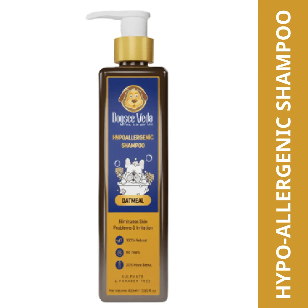 Hypoallergenic Oatmeal Shampoo for Dogs (400ml) (Limited Shelf Life)