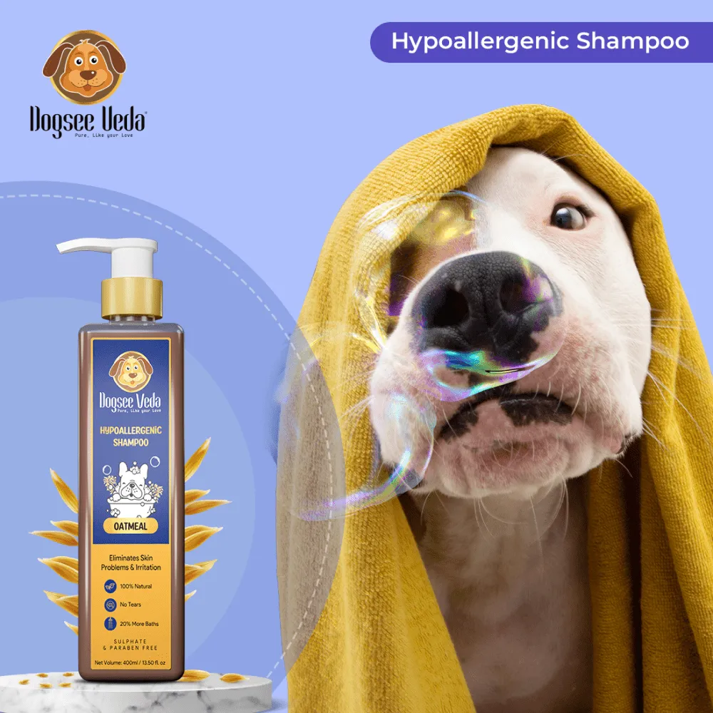 Hypoallergenic Oatmeal Shampoo for Dogs (400ml) (Limited Shelf Life)