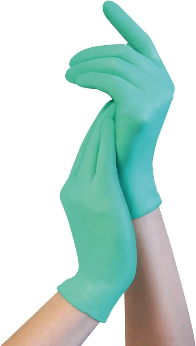 (In-Stock) 3X Green Vinyl Gloves (3 Mil)