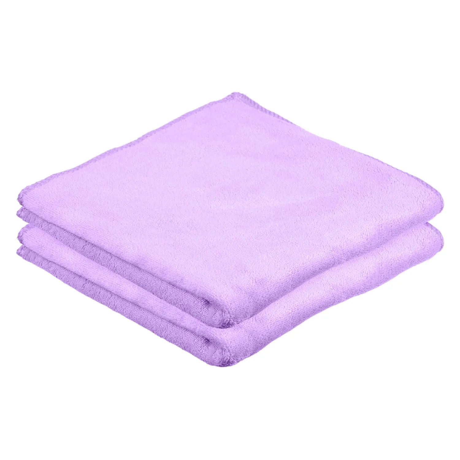 Kuber Industries Cleaning Towel | Reusable Cleaning Cloths for Kitchen | Duster Towel for Home Cleaning | 400 GSM Cleaning Cloth Towel for Car | Bike | 50x70 | Pack of 2 | Purple