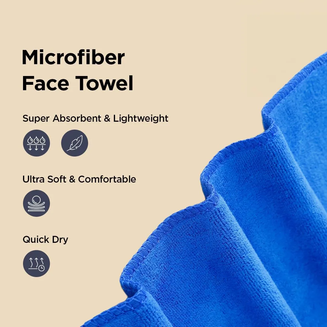 Kuber Industries Microber Cleaning Cloth (40cmX60cm) 400 GSM - Super Absorbent, Quick-Dry, Lint & Scratch Free | Multipurpose Wash Cloth for Kitchen, Window, Cars, SS Silverware | Blue (Pack of 2)