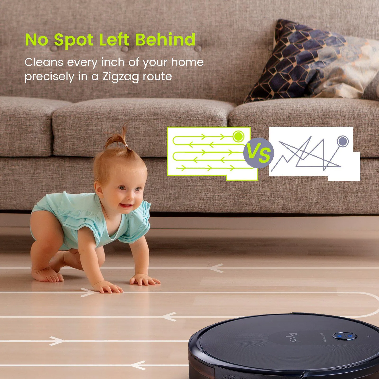 <span>Kyvol Cybovac E30 Robot Vacuum Cleaner</span> <br /> <span>Gyroptic™ Navigation System Based Cleaner</span>