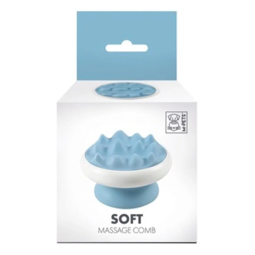 M-Pets Soft Massage Comb For Cats and Dogs (Coarse Teeth)