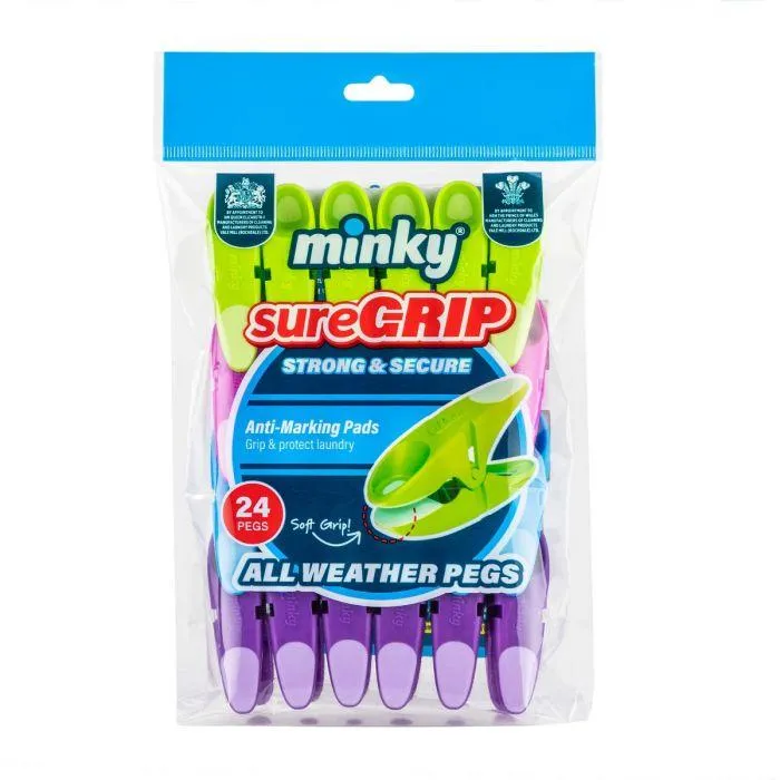 Minky 24 Sure Grip Pegs