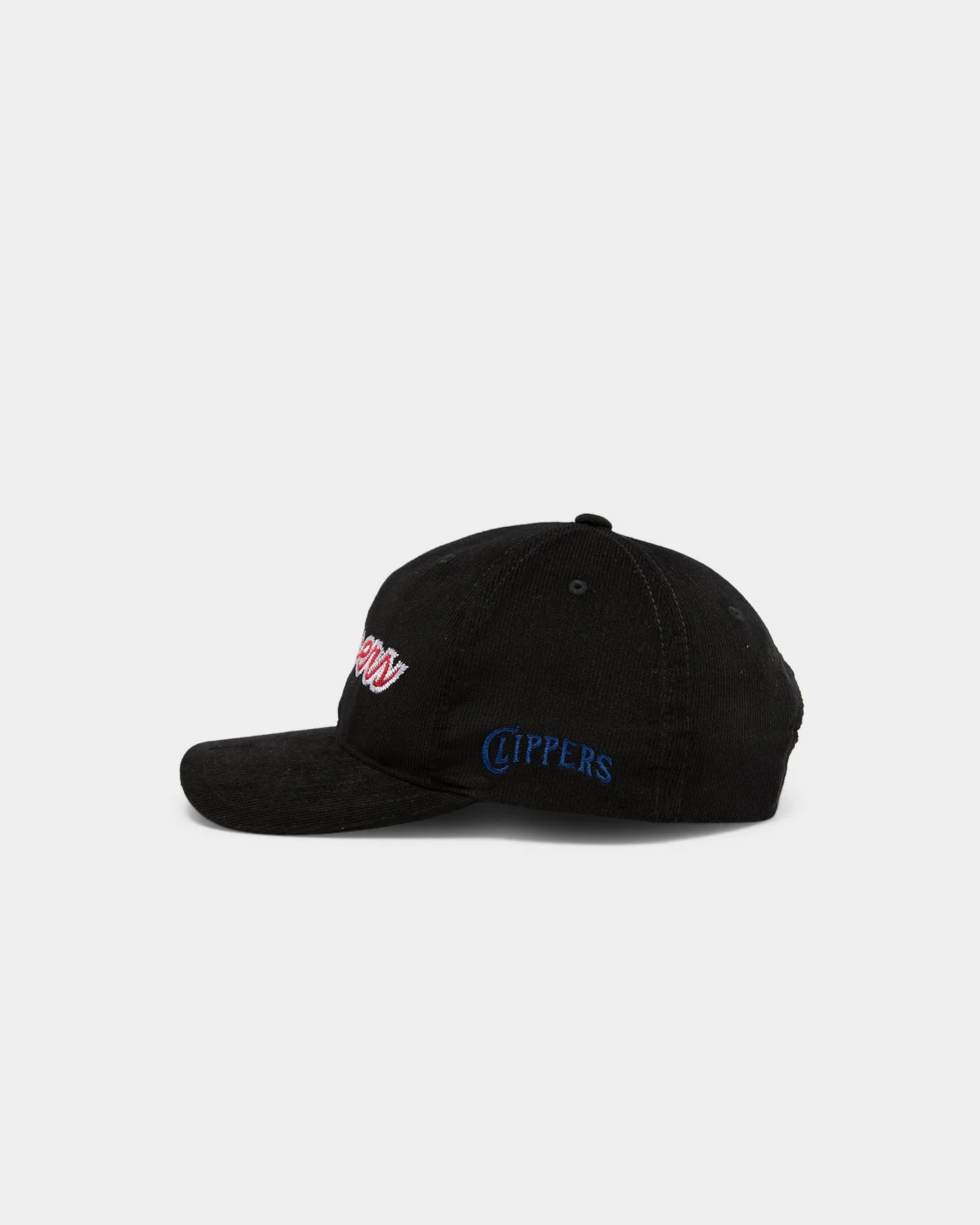 Mitchell & Ness Los Angeles Clippers Corduroy Script 6-Panel Deadstock Snapback Black