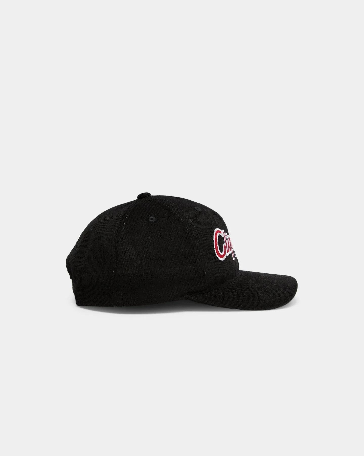 Mitchell & Ness Los Angeles Clippers Corduroy Script 6-Panel Deadstock Snapback Black