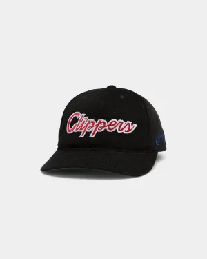 Mitchell & Ness Los Angeles Clippers Corduroy Script 6-Panel Deadstock Snapback Black