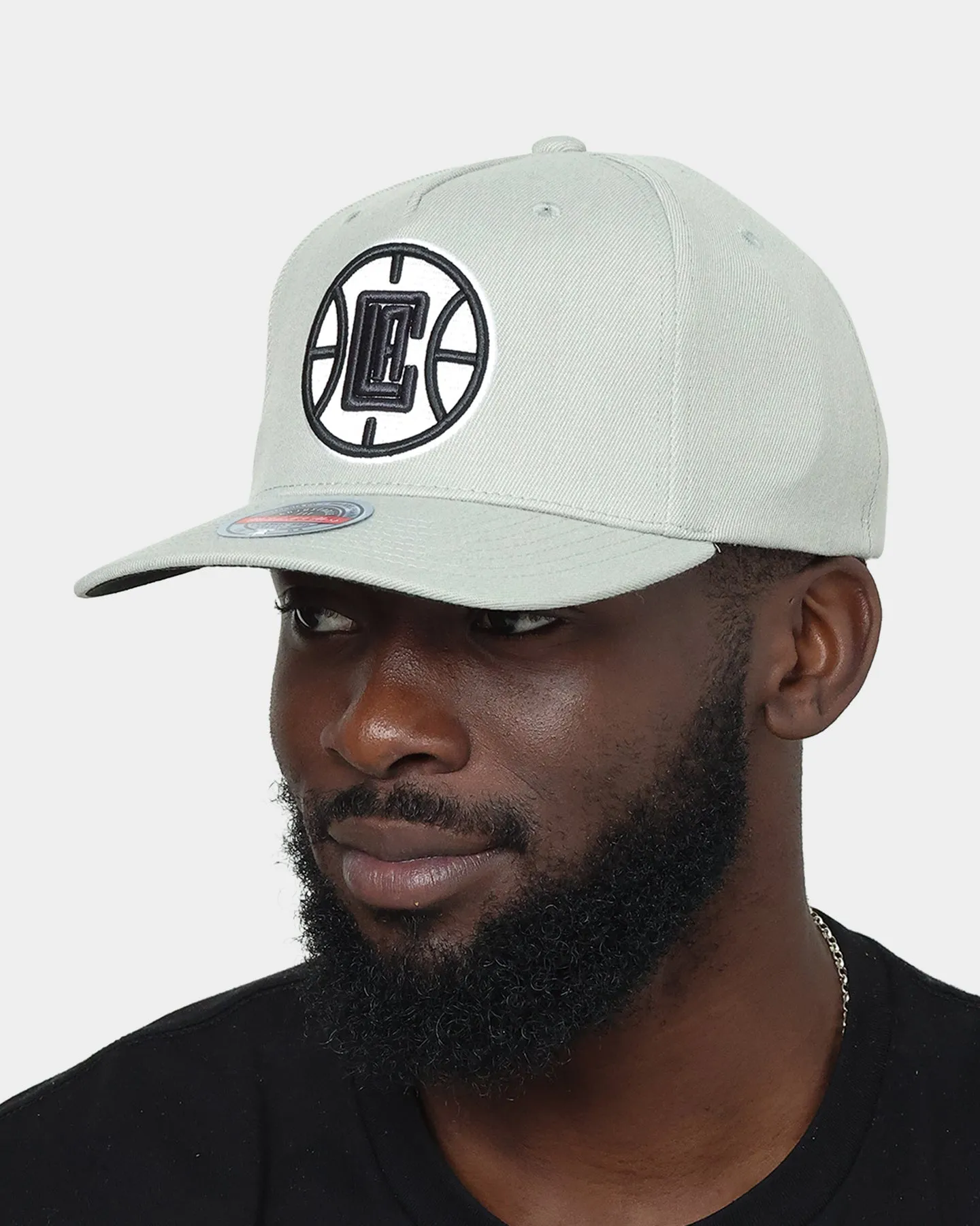 Mitchell & Ness Los Angeles Clippers 'Greytones' Classic Red Snapback Grey