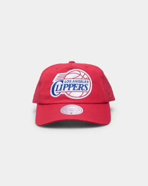 Mitchell & Ness Los Angeles Clippers 'Nylon Hardwood Classics Logo' Deadstock Snapback Original Team Colours