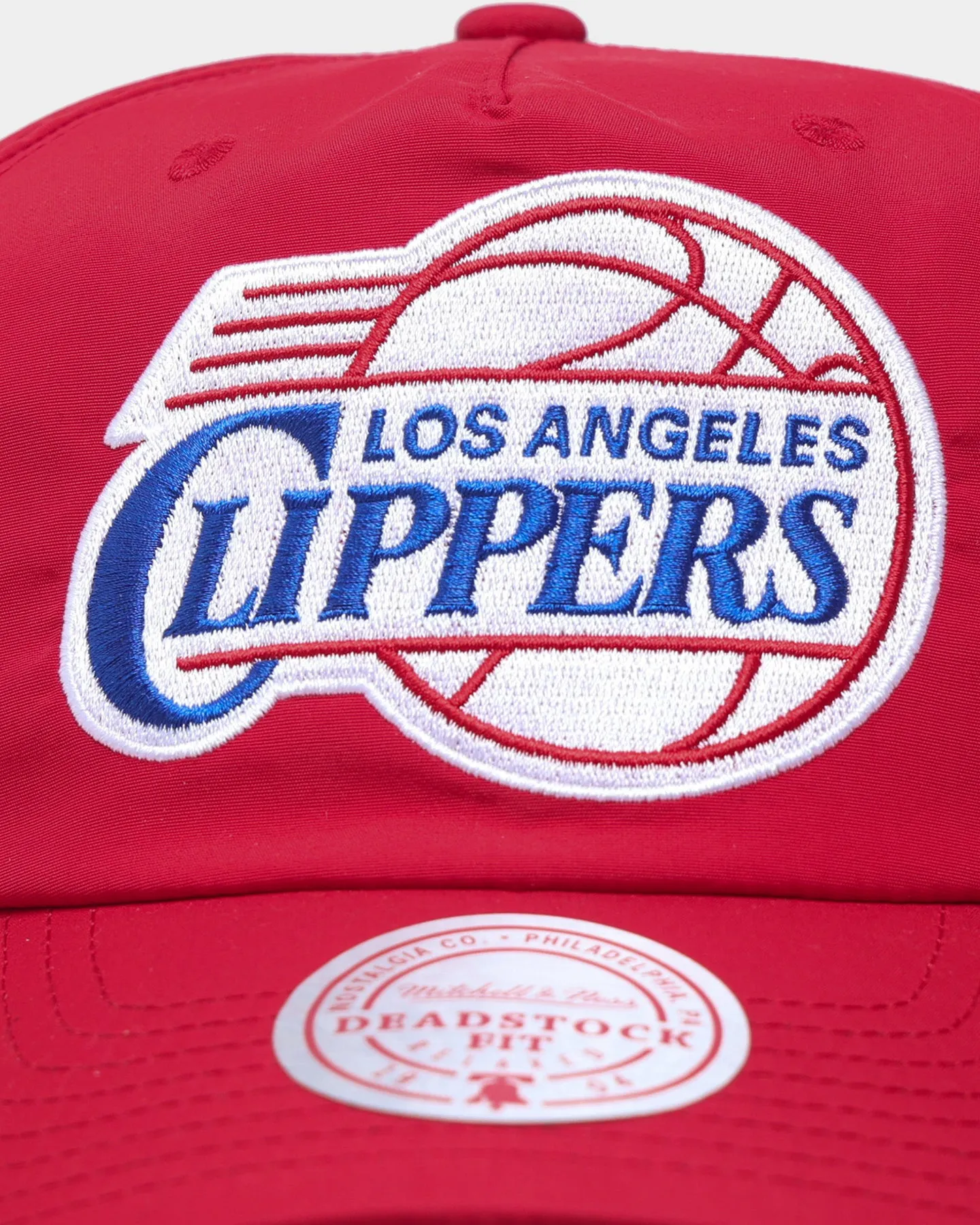 Mitchell & Ness Los Angeles Clippers 'Nylon Hardwood Classics Logo' Deadstock Snapback Original Team Colours