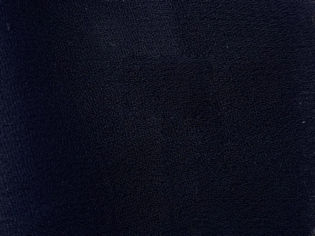 Navy Blue Plain 60 Grams Georgette Fabric (Wholesale)