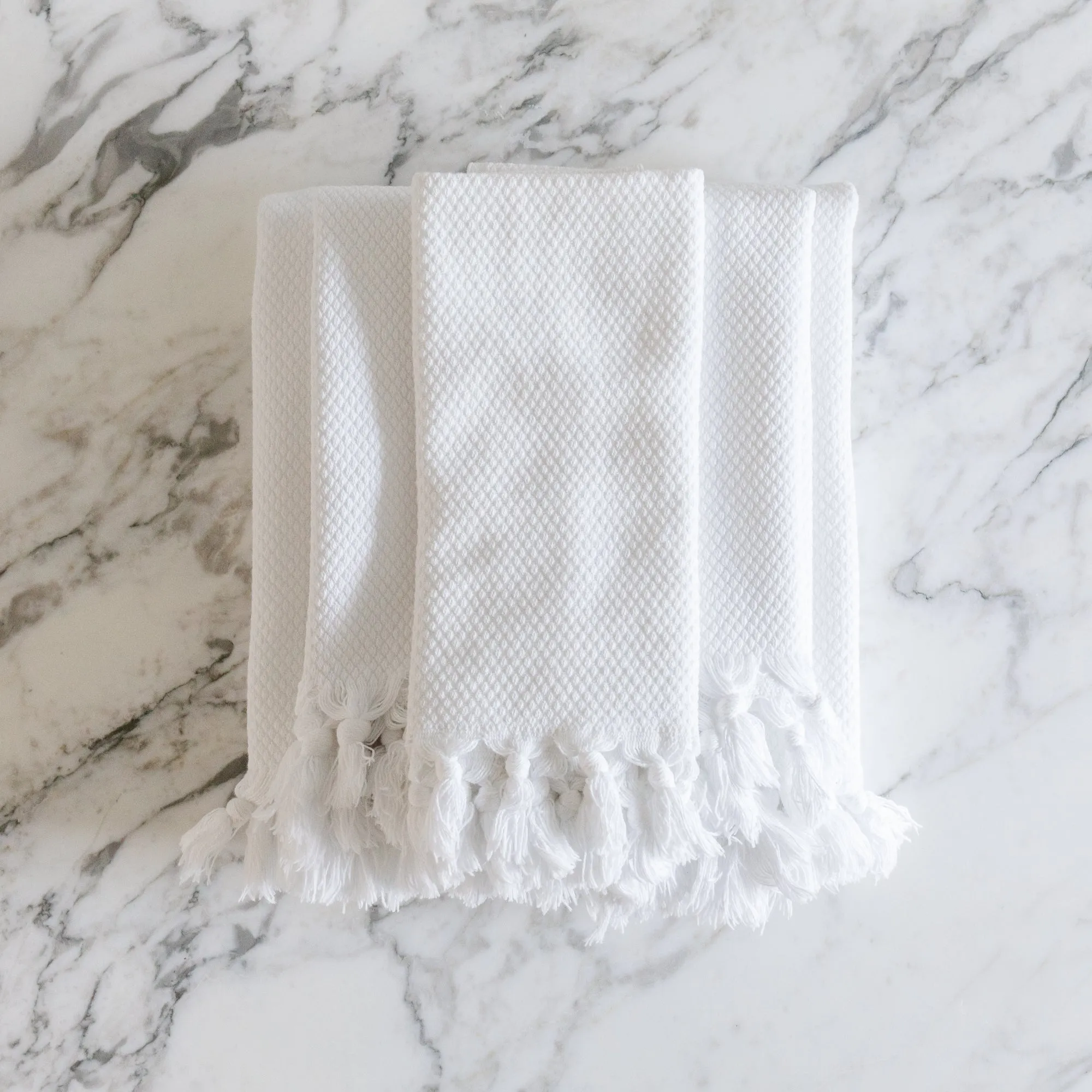 Pamukkale Turkish Towels - White